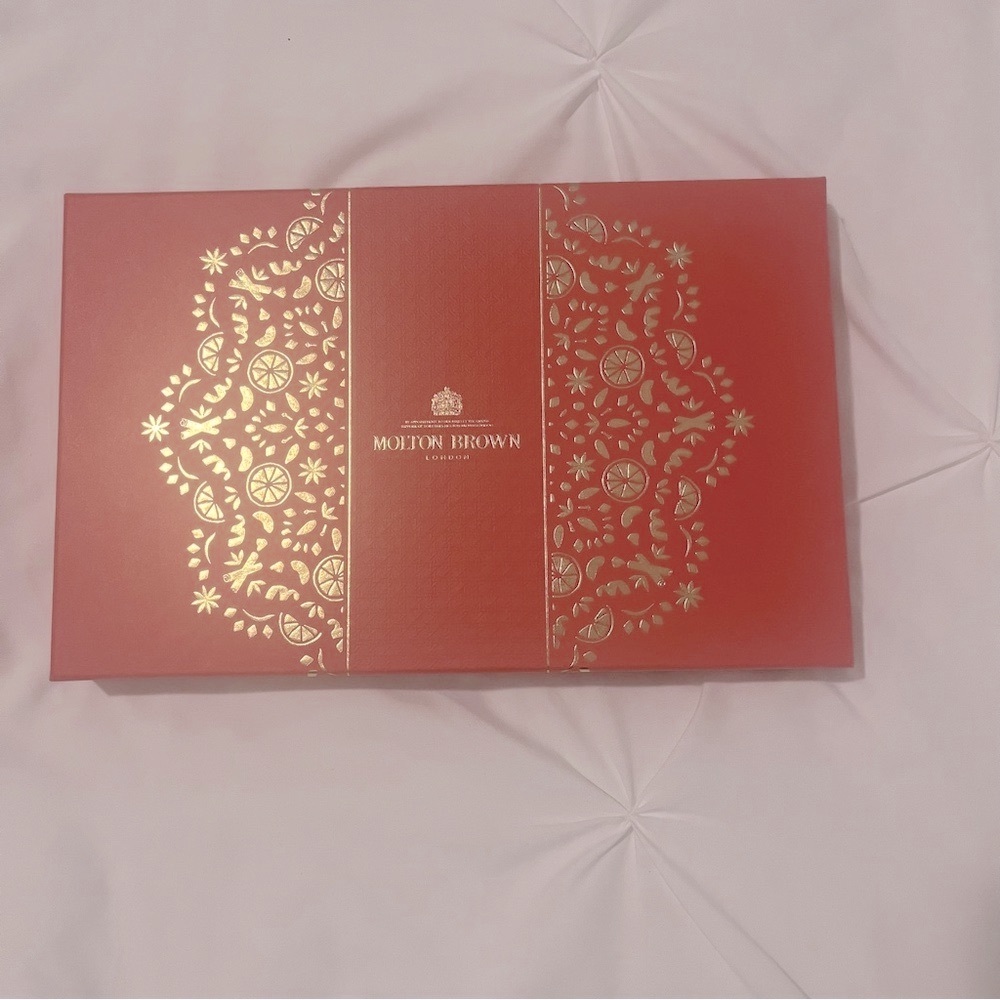 Molton Brown Empty Box Red Gold